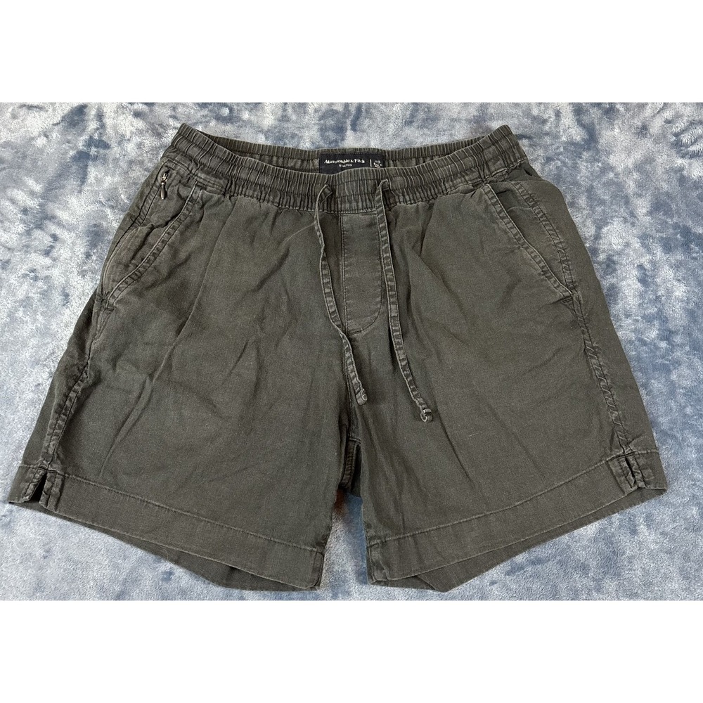 Abercrombie & Fitch Womens Sea Fade Pull On Shorts Olive Comfort Stretch XS